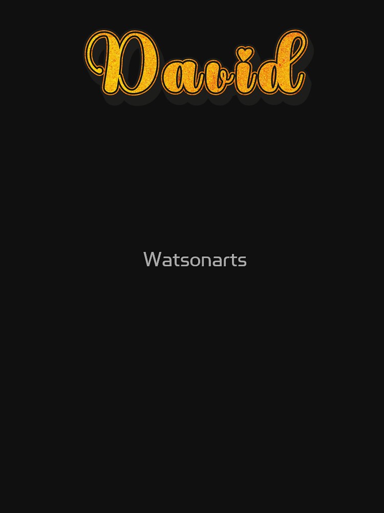 David Personalized Name Design with Heart | Funny Custom Gift by Watsonarts