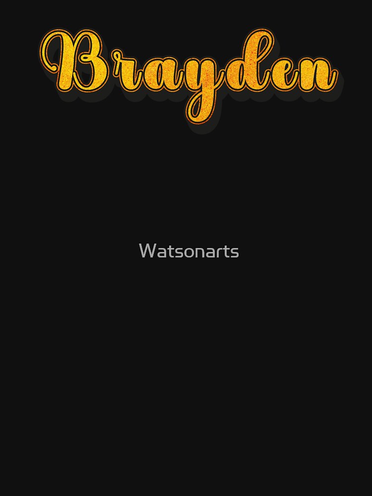 Brayden Personalized Name Design with Heart | Funny Custom Gift by Watsonarts