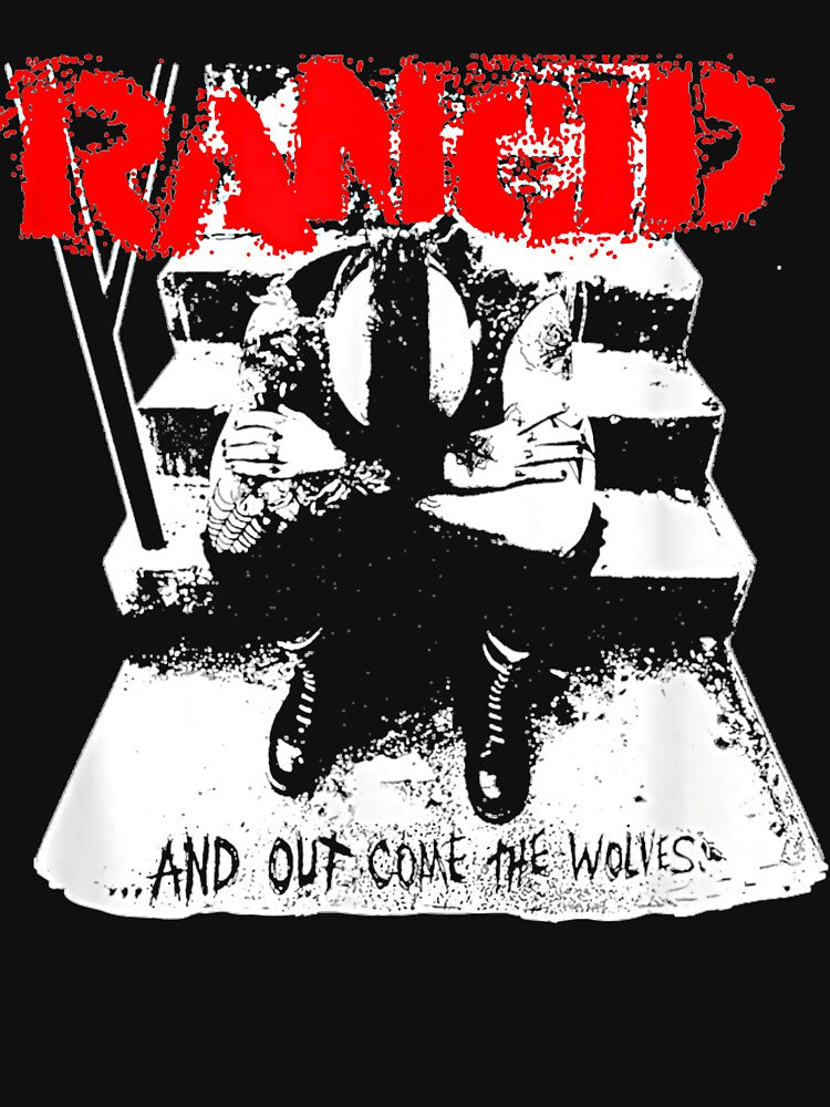 Rancid - Official Merchandise - And Out Come The Wolves T-Shirt by reabilater
