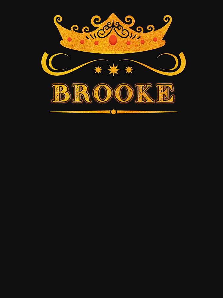 Brooke Personalized Name With Crown - Cool & Custom Gift for Girls, Teens by Oussinc