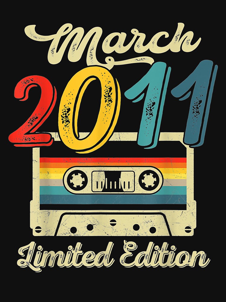 March 2011 Limited Edition 10th Birthday Retro Cassette Tape by melisenda