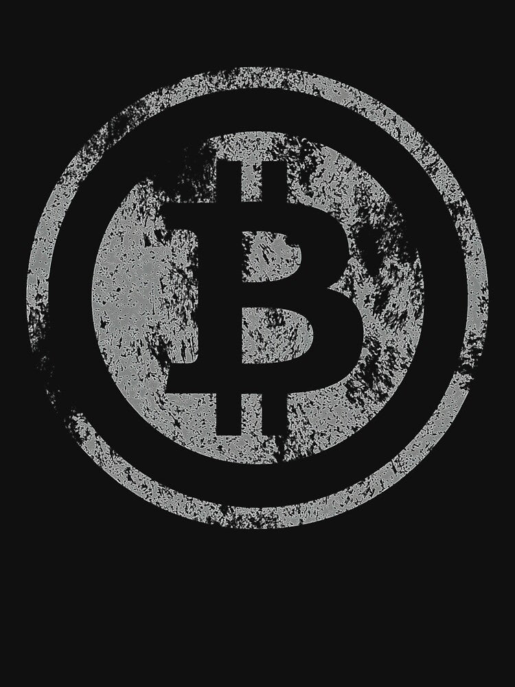 Vintage Bitcoin logo Pullover by divingwhirl