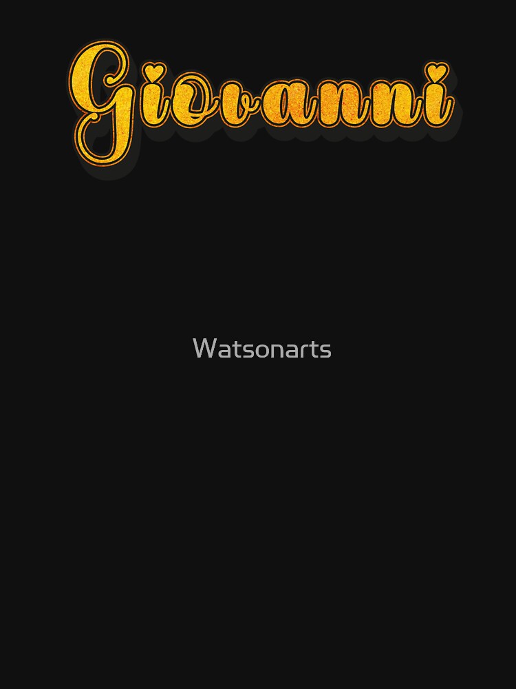 Giovanni Personalized Name Design with Heart | Funny Custom Gift by Watsonarts