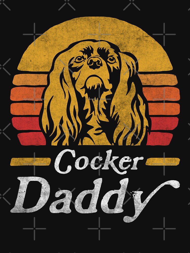 Retro Vintage American Cocker Spaniel Daddy by More Cute Dogs