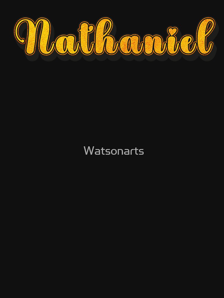 Nathaniel Personalized Name Design with Heart | Funny Custom Gift by Watsonarts