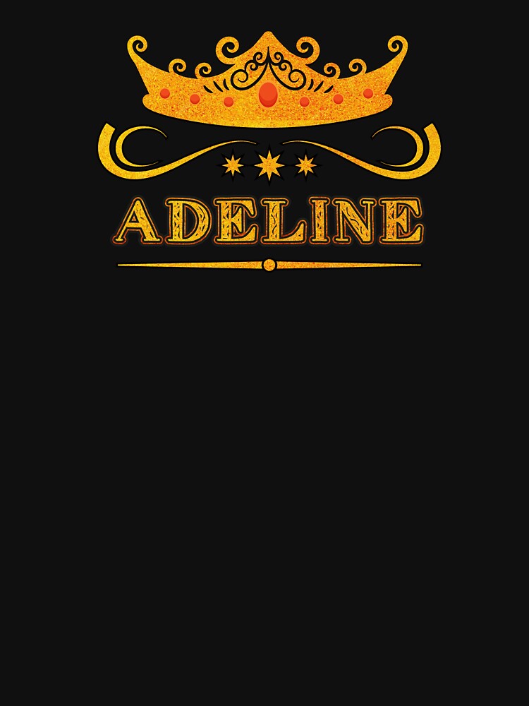 Adeline Personalized Name With Crown - Cool & Custom Gift for Girls, Teens by Oussinc