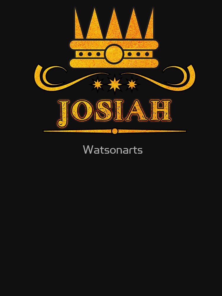 Josiah Personalized Funny & Unique Custom Name Design for Men, Teens, and Boys by Watsonarts