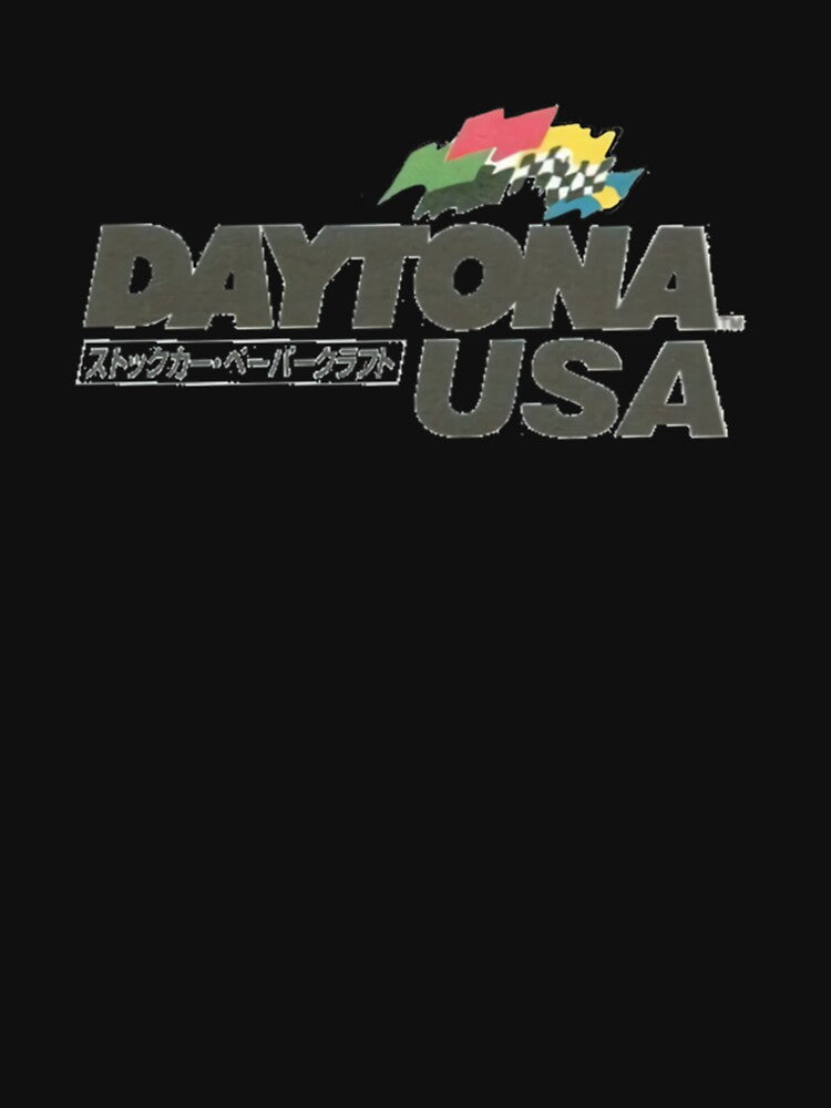 Daytona USA Retro Logo Sega Classic T-Shirt by KonsDittmar