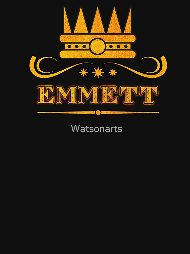 Emmett Personalized Funny & Unique Custom Name Design for Men, Teens, and Boys by Watsonarts