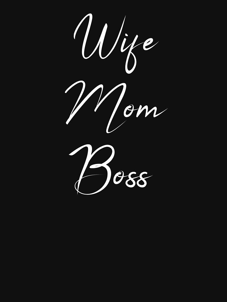 Wife Mom Boss Funny Gifts by rachidhaz