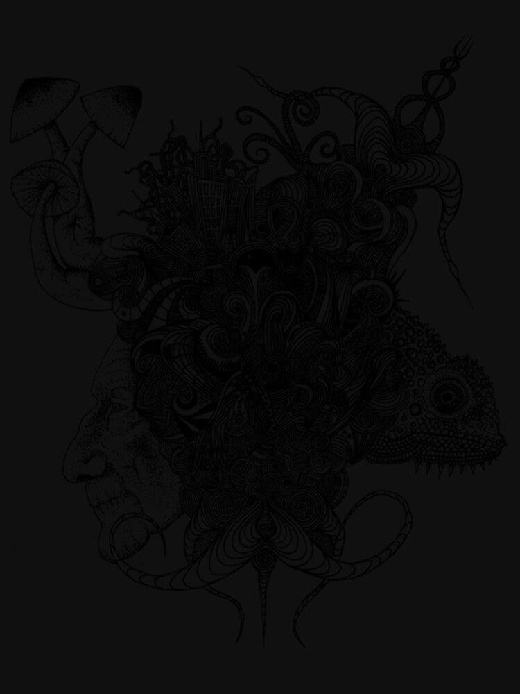 Psilocybinaturearthell Psychedelic Ink Illustration by carpentervivid