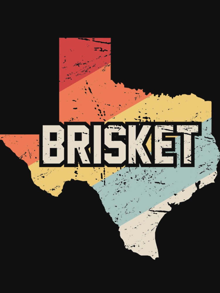 Retro Texas BBQ Brisket  Barbecue Beef Essential by ahlinolerh