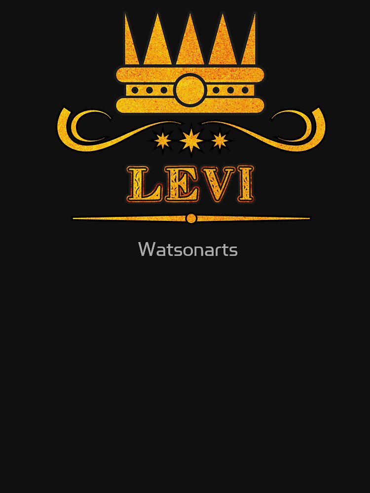 Levi Personalized Funny & Unique Custom Name Design for Men, Teens, and Boys by Watsonarts