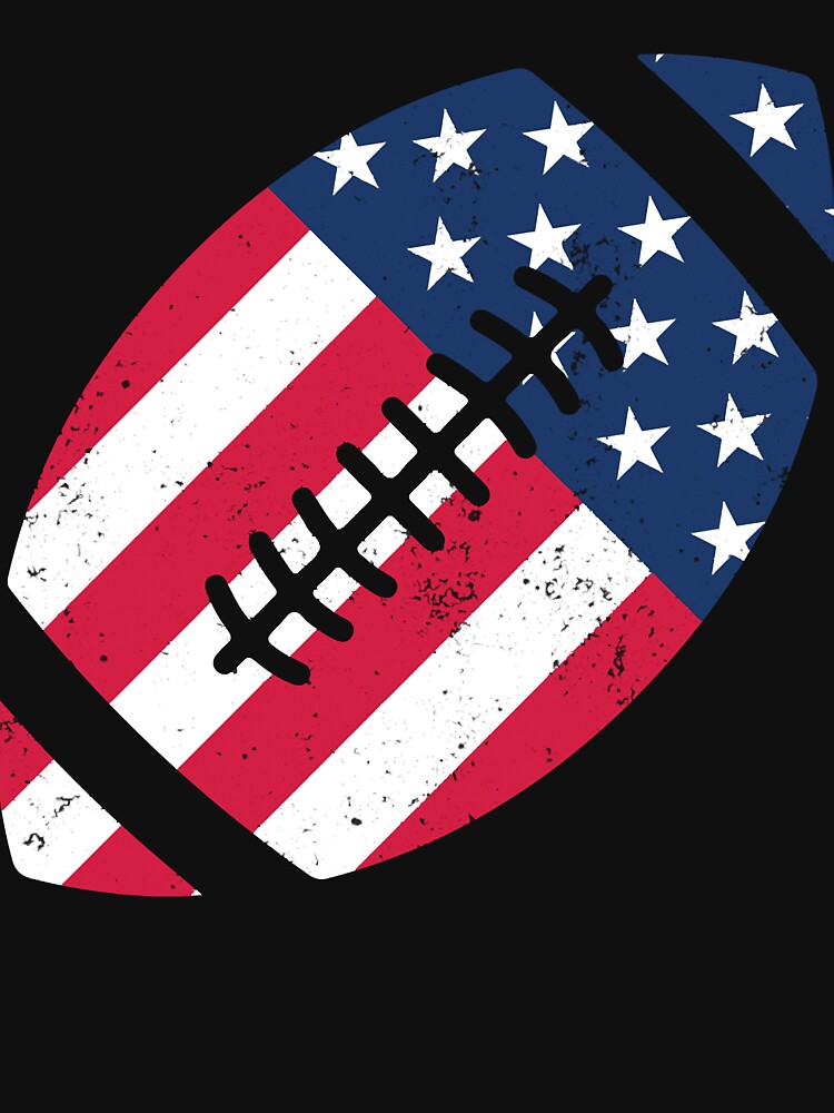 vintage football american flag by StevHunter