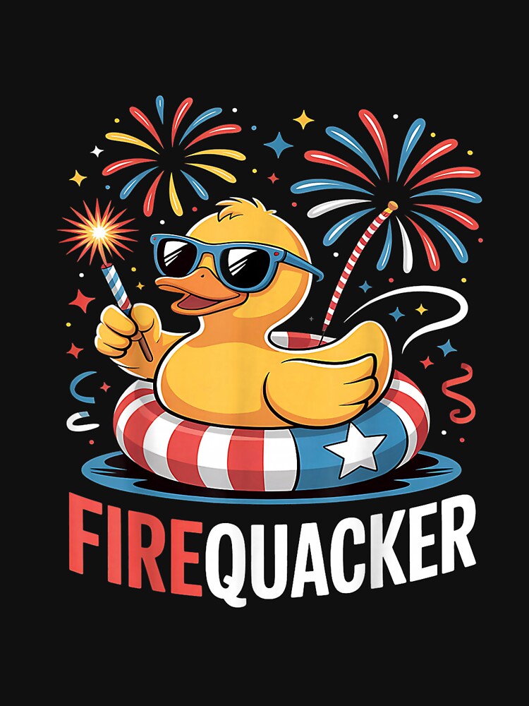 4th of july duck firequacker patriotic fourth of july by mariazin