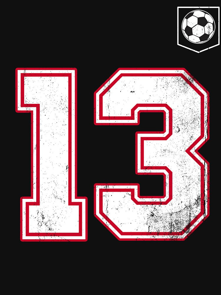 Soccer player Jersey number 13 Soccer Fans by BernoNickel