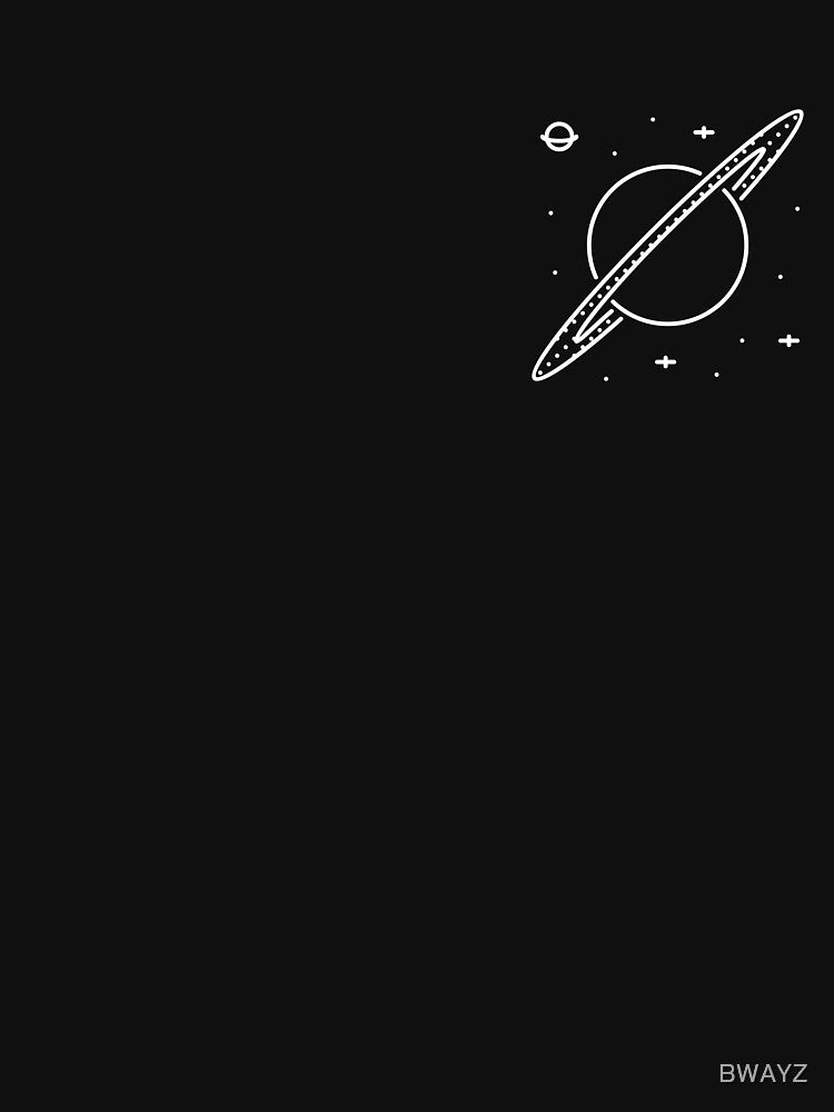 Planet Pocket T-Shirt - Saturn Planet by BWAYZ