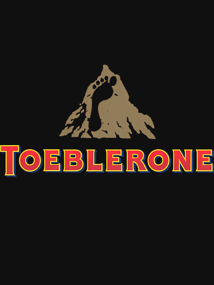 Toeblerone Chocolate Logo Parody by KentParker