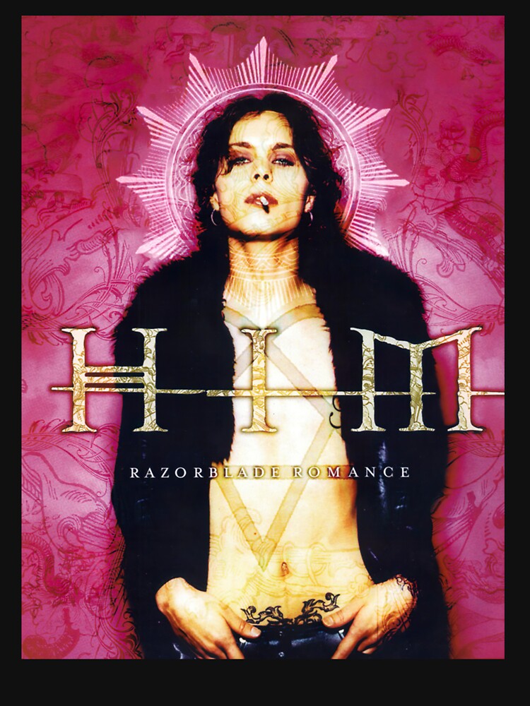 Him Band Tee Razorblade Romance Full T shirt Heartagram Ville valo by OnTheRunFinds