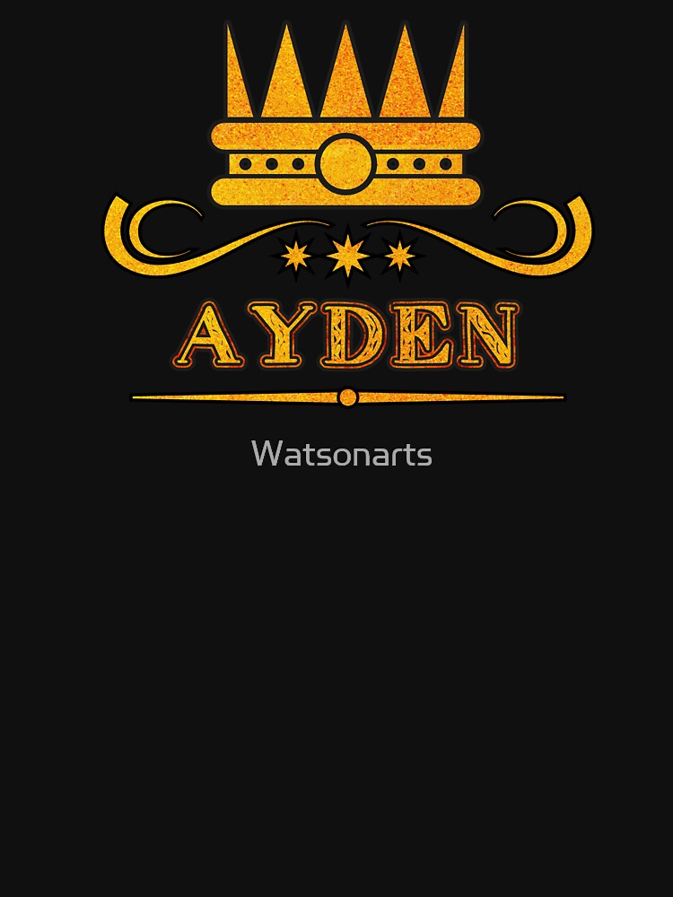 Ayden Personalized Funny & Unique Custom Name Design for Men, Teens, and Boys by Watsonarts