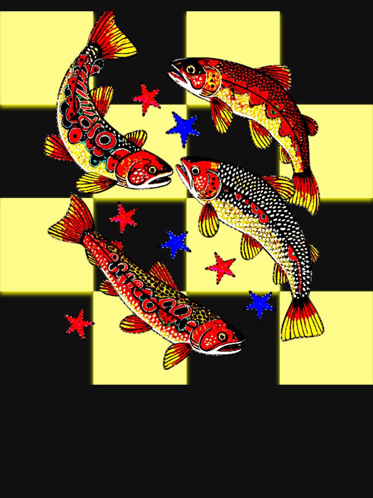 Colorful Fish Textured Design by DivineHaven