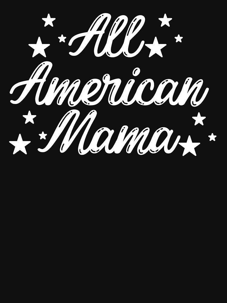 Vintage All American Mama Typography by garniturex