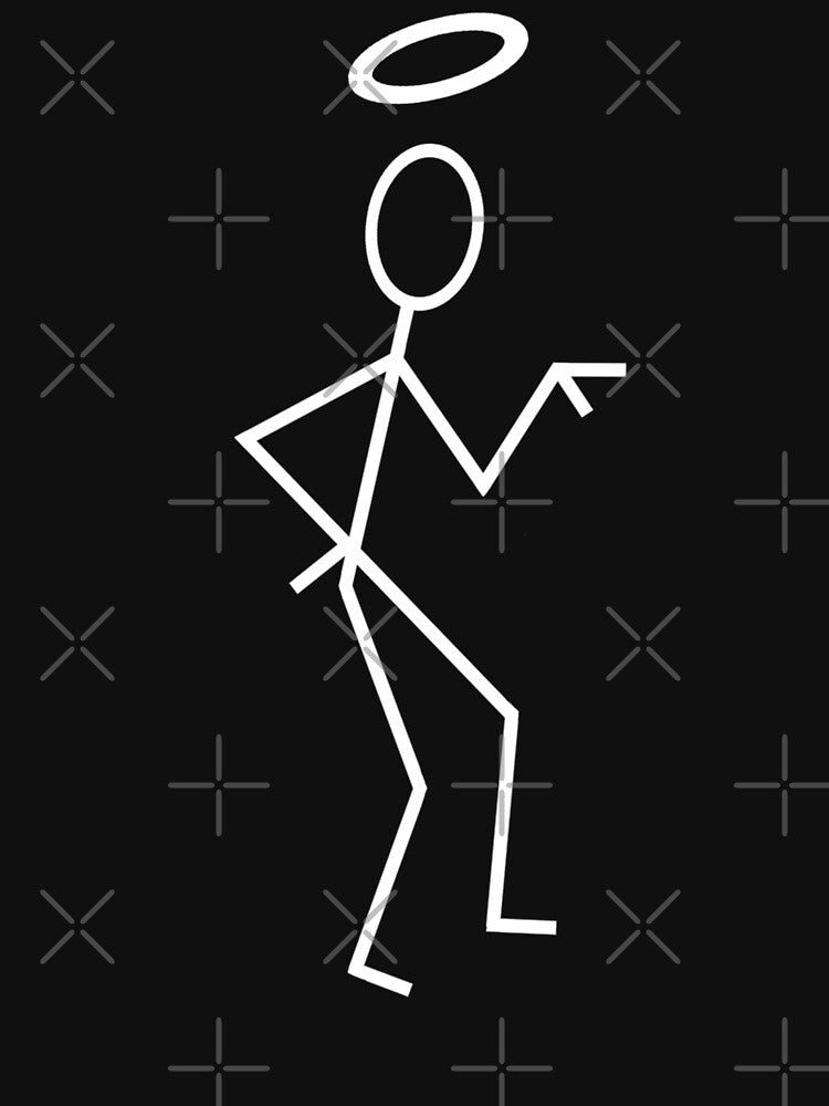The Saint Stick Figure White. by Sim-Co
