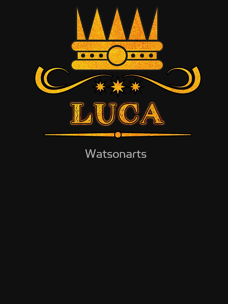 Luca Personalized Funny & Unique Custom Name Design for Men, Teens, and Boys by Watsonarts