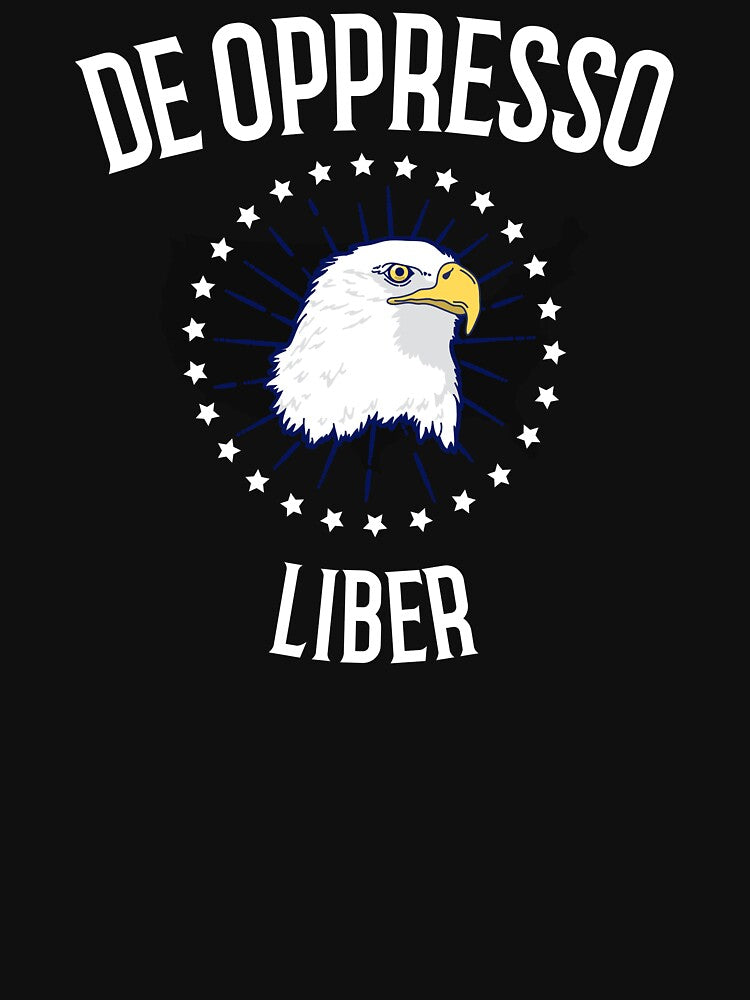 American Patriot De Oppresso Liber Bald Eagle print by jakehughes2015