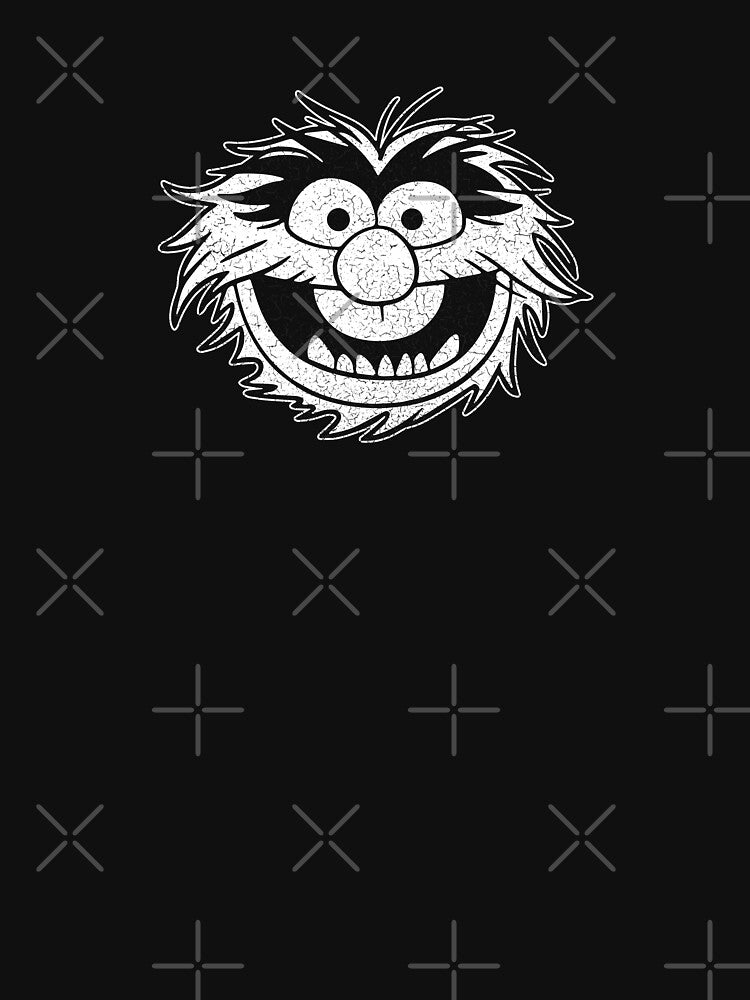 Muppets - Animal - Distressed - White by IfDesignGroup