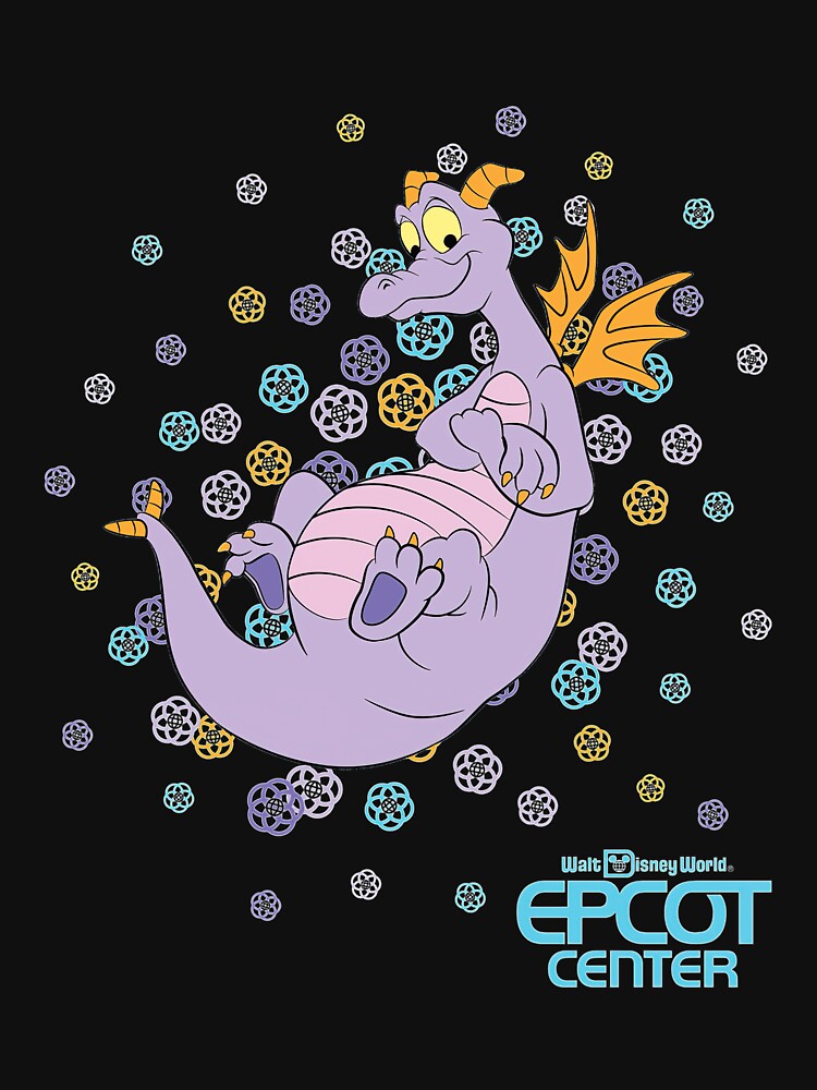 EPCOT CENTER Confetti Figment Pullover by divingwhirl
