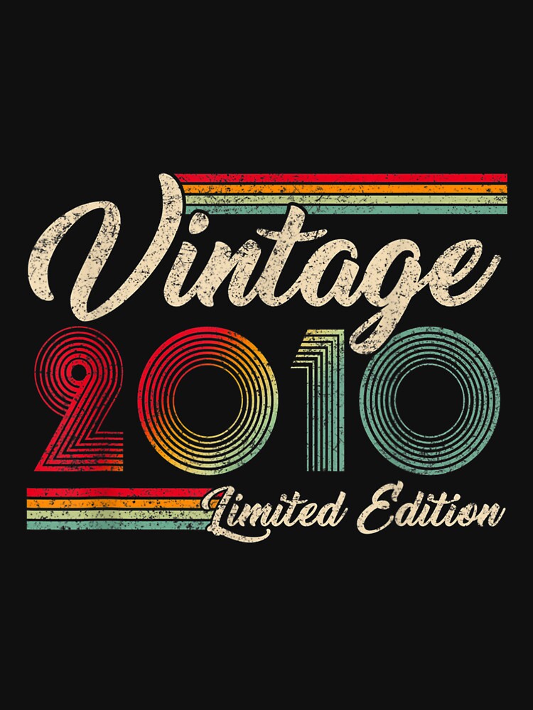 12 Year Old Vintage 2010 Limited Edition 12th Birthday Gift by vergielx