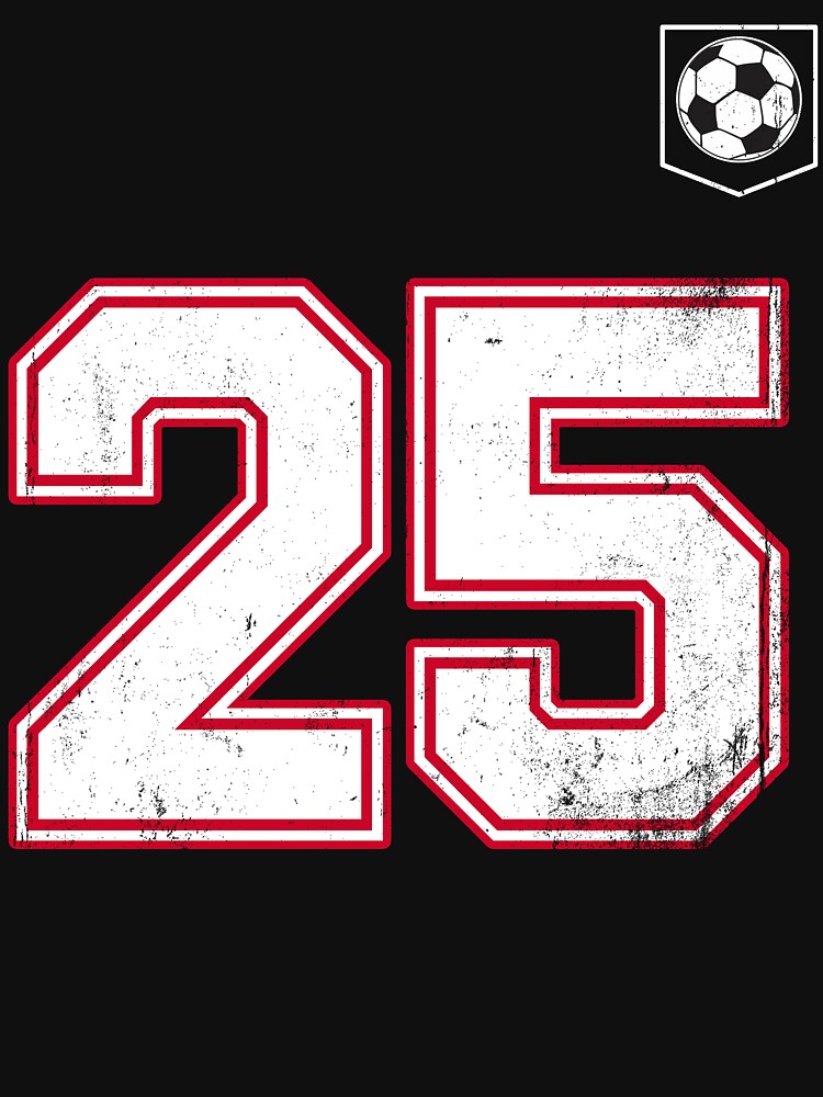 Soccer player Jersey number 25 Soccer Fans by BernoNickel