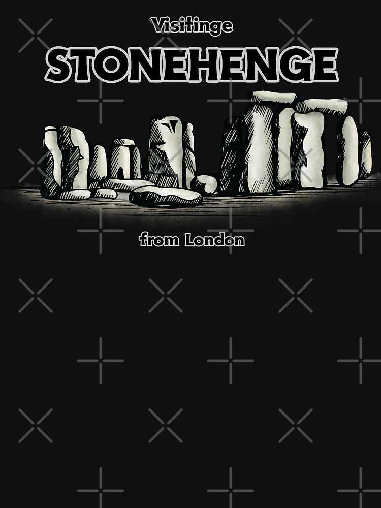 Stonehenge-Inspired Tee, Tranquil Megalithic Landscape by WantStore