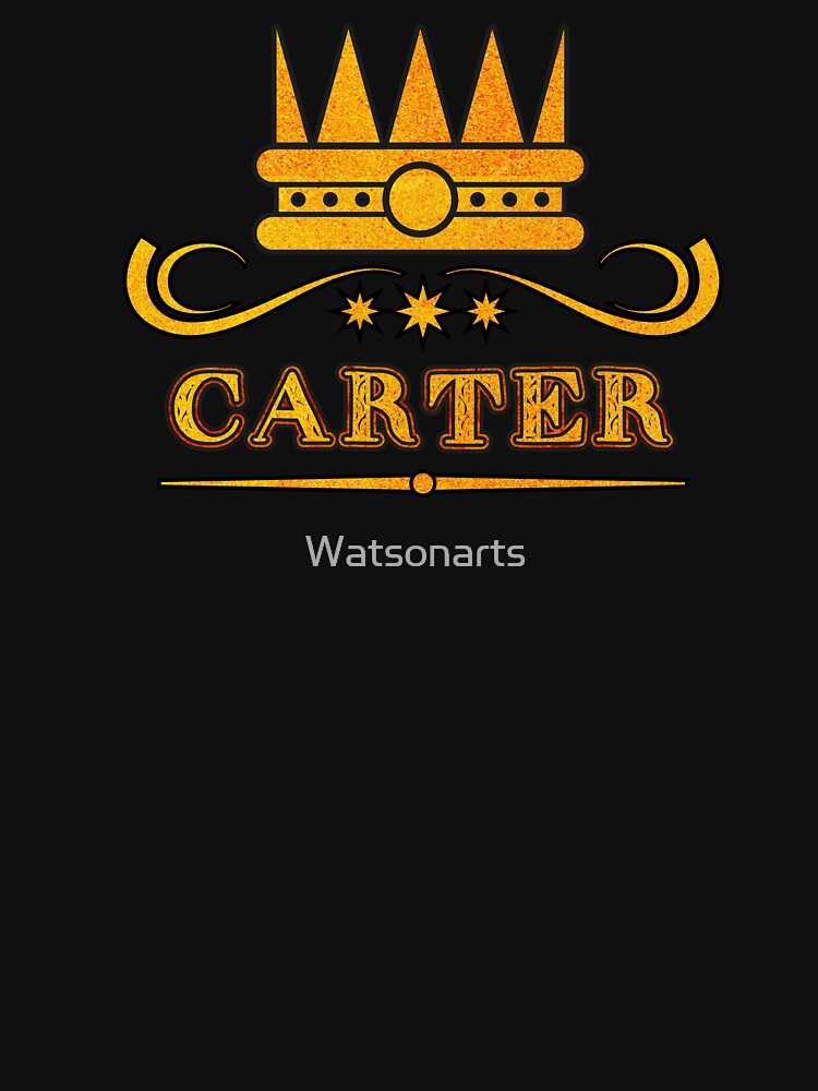 Carter Personalized Funny & Unique Custom Name Design for Men, Teens, and Boys by Watsonarts