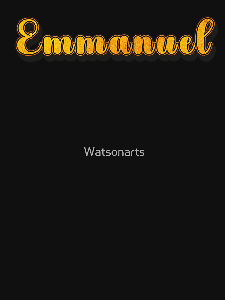 Emmanuel Personalized Name Design with Heart | Funny Custom Gift by Watsonarts