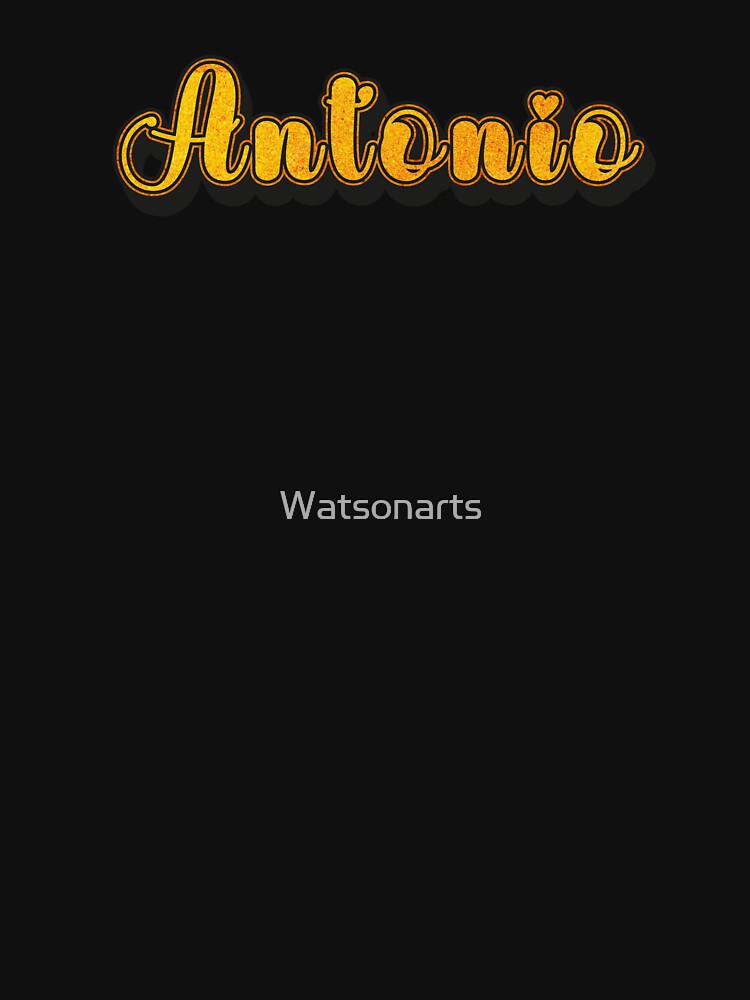 Antonio Personalized Name Design with Heart | Funny Custom Gift by Watsonarts