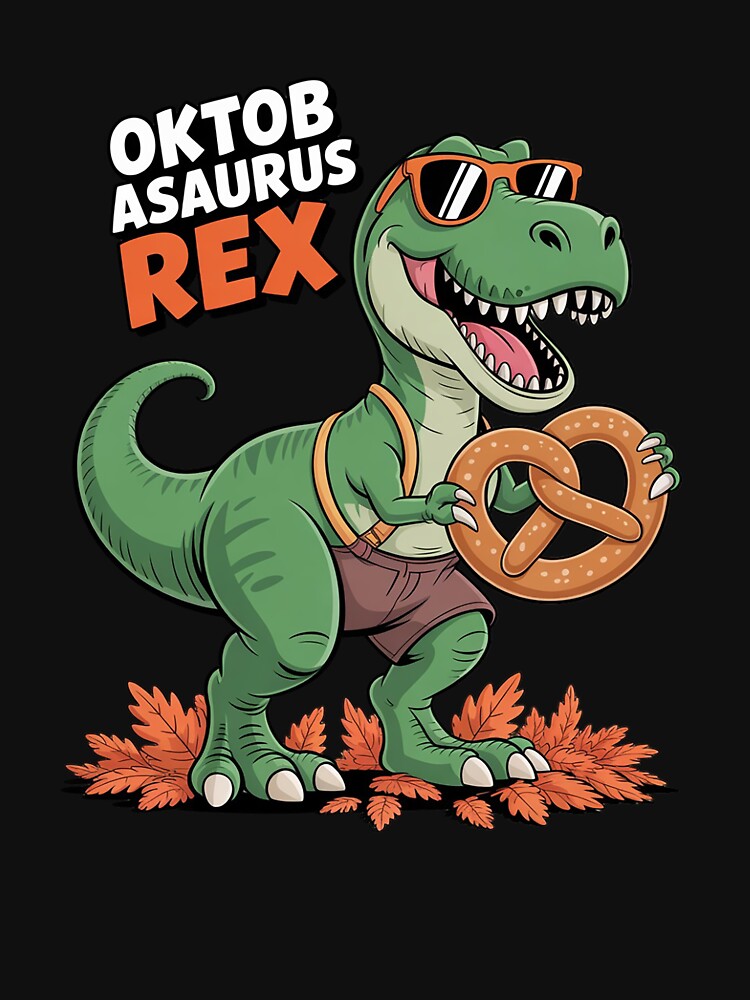 Oktoberfest Dinosaur Lederhosen Bavarian Costume by Sandrhaus