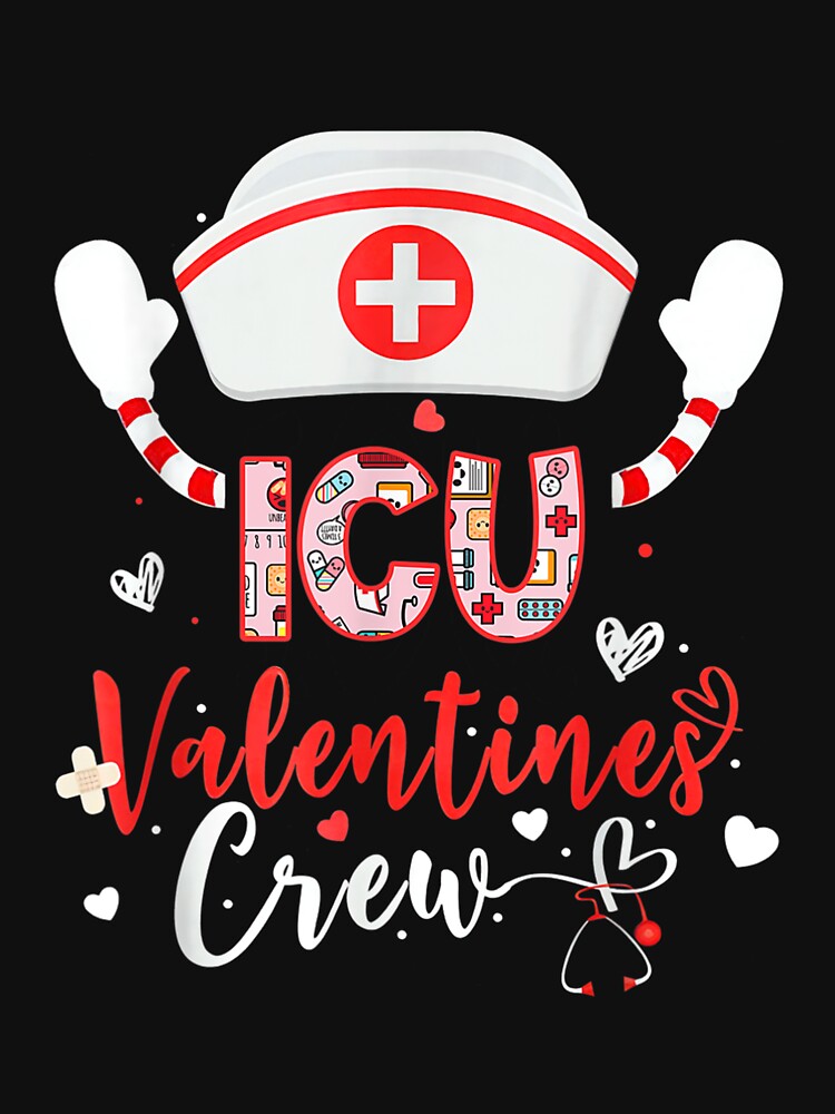 Icu Valentines Nurse Crew Family Group Nursing Lovers Pajama by cysandy