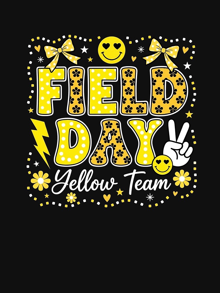 Field Day Yellow Team Funny for Kids Teacher Field Day Games by thomas-frame