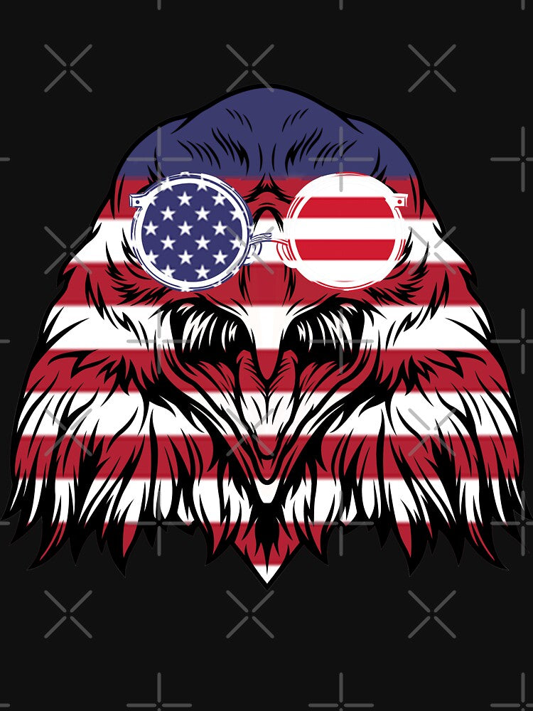 Patriotic Eagle 4th of July USA American Flag For Men and  Women by Akmloza
