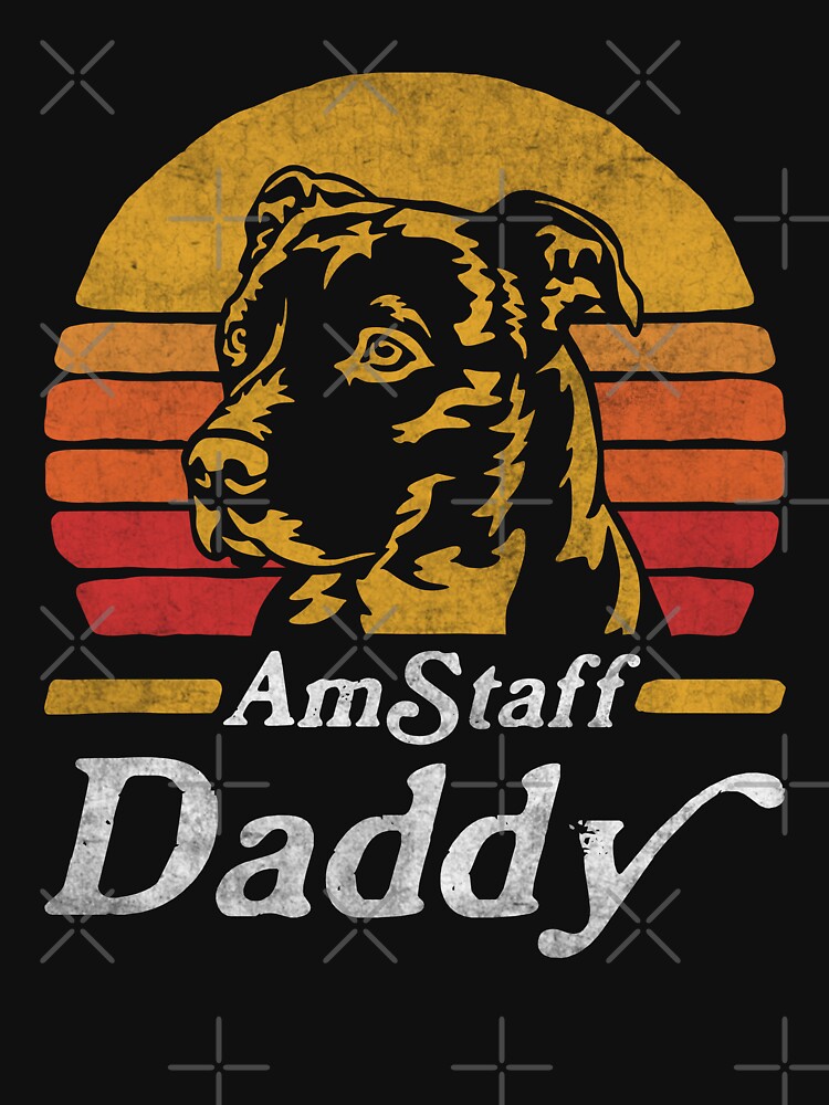 Retro Vintage AmStaff Daddy by More Cute Dogs