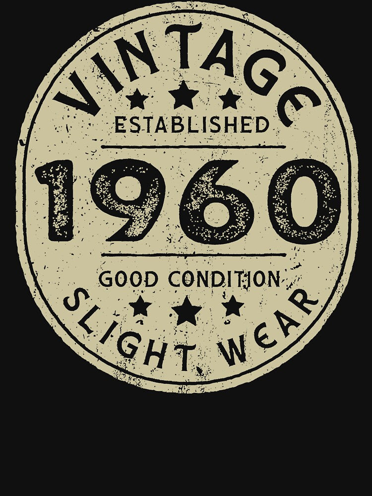 Vintage established 1960 62nd Birthday Party Retro Men by ShodweLNG