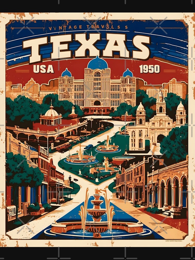 1950s Texas USA Vintage Retro Tourism by TravelersGems