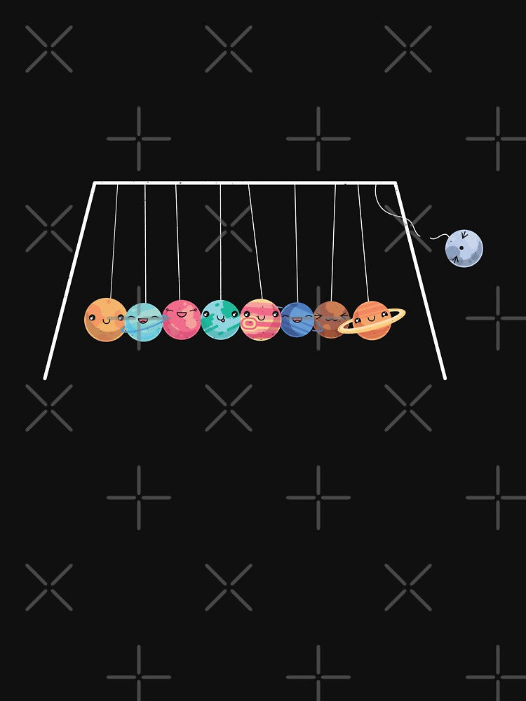 Planets, solar system, Newton's cradle by DerSenat