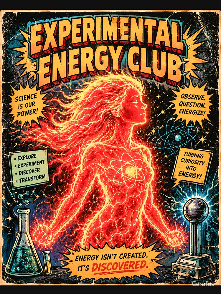 Experimental Energy Club Retro Science Fair Poster by Cerafus