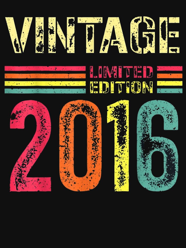 6 Year Old Gifts Vintage 2016 Limited Edition by SPOPOO ★ ★ ★ ★ ★