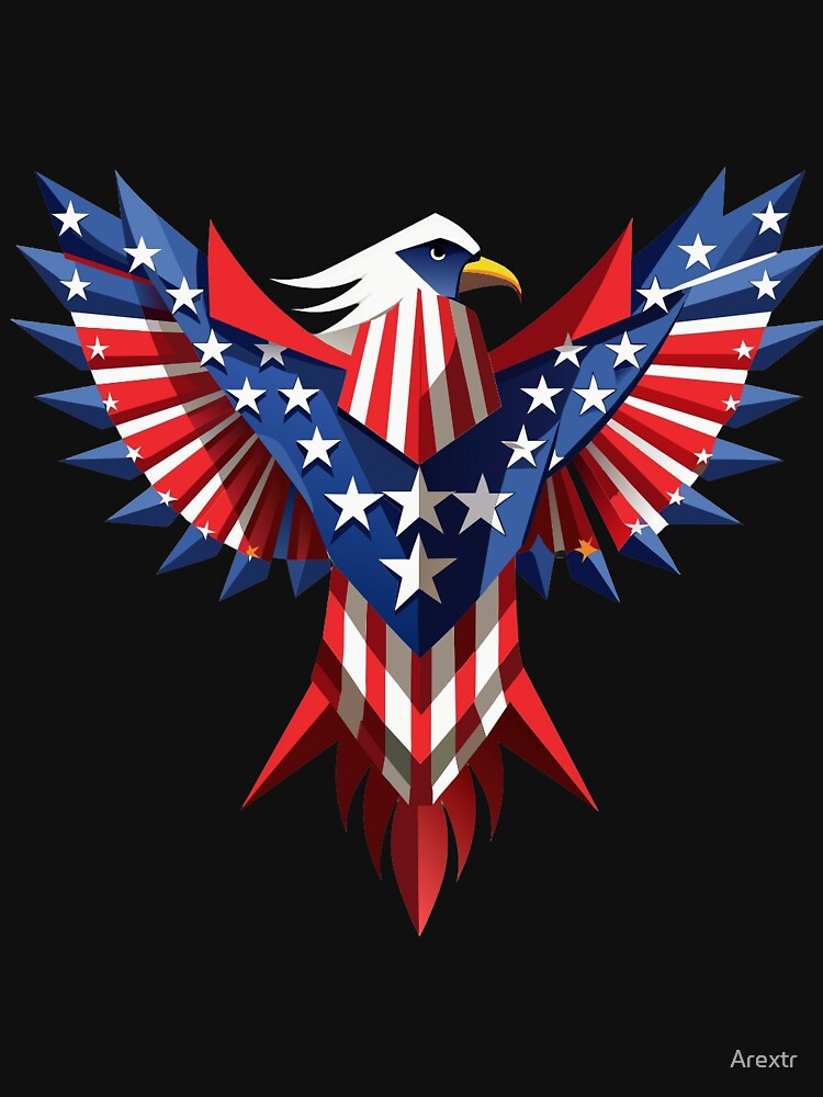 American flag-in eagle shape by Arextr
