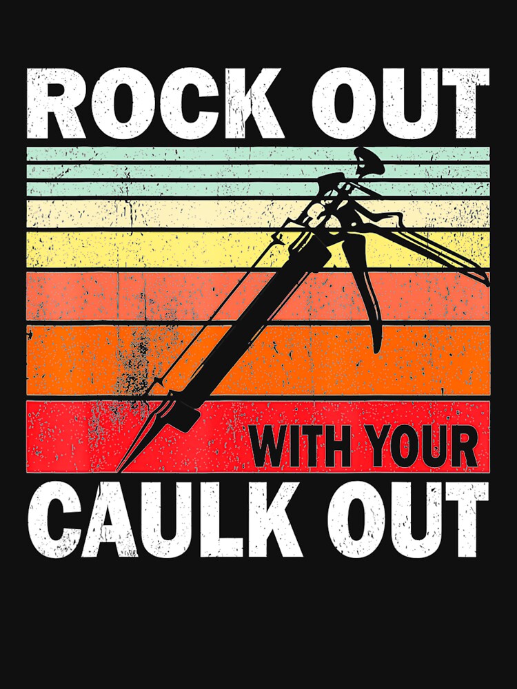 Rock Out With Your Caulk Out Construction Worker Labor Day by ojclubsvoid