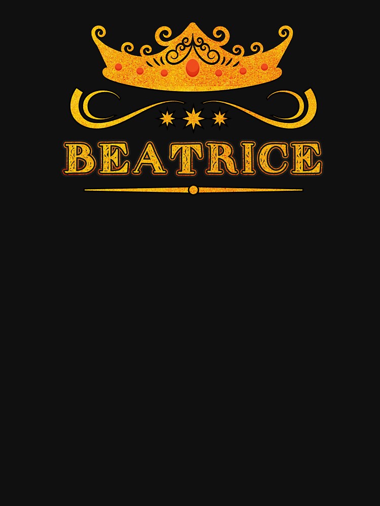 Beatrice Personalized Name With Crown - Cool & Custom Gift for Girls, Teens by Oussinc
